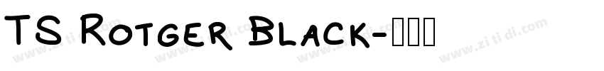 TS Rotger Black字体转换